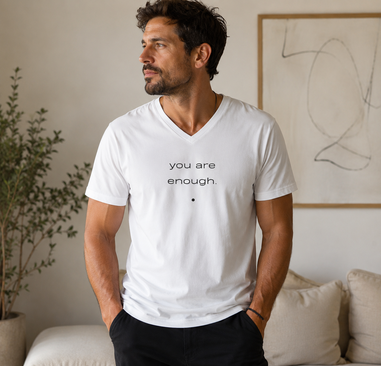 Be. you are enough. unisex staple tee