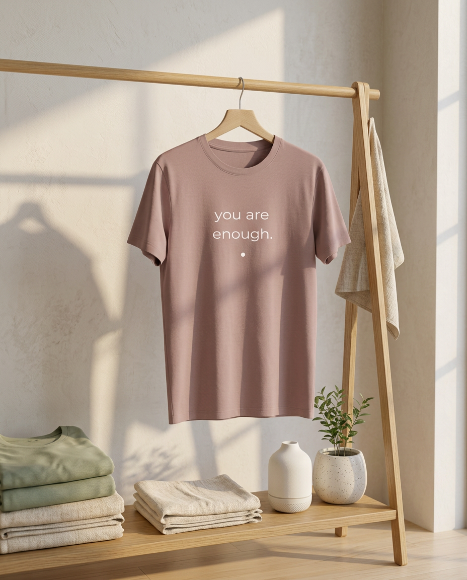 Be. you are enough. unisex staple v-neck tee