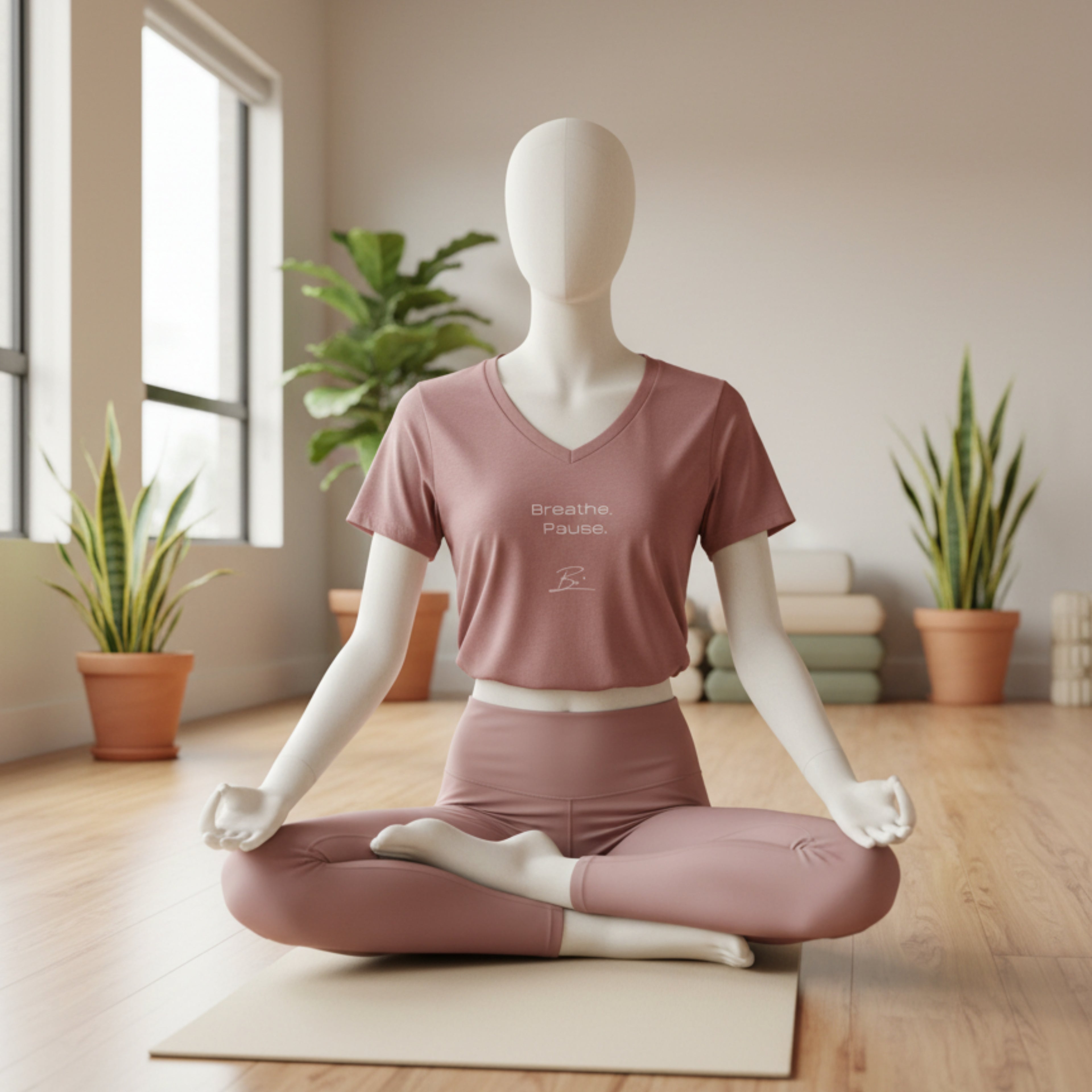 Be. breathe, pause, Be. (woman's tee)