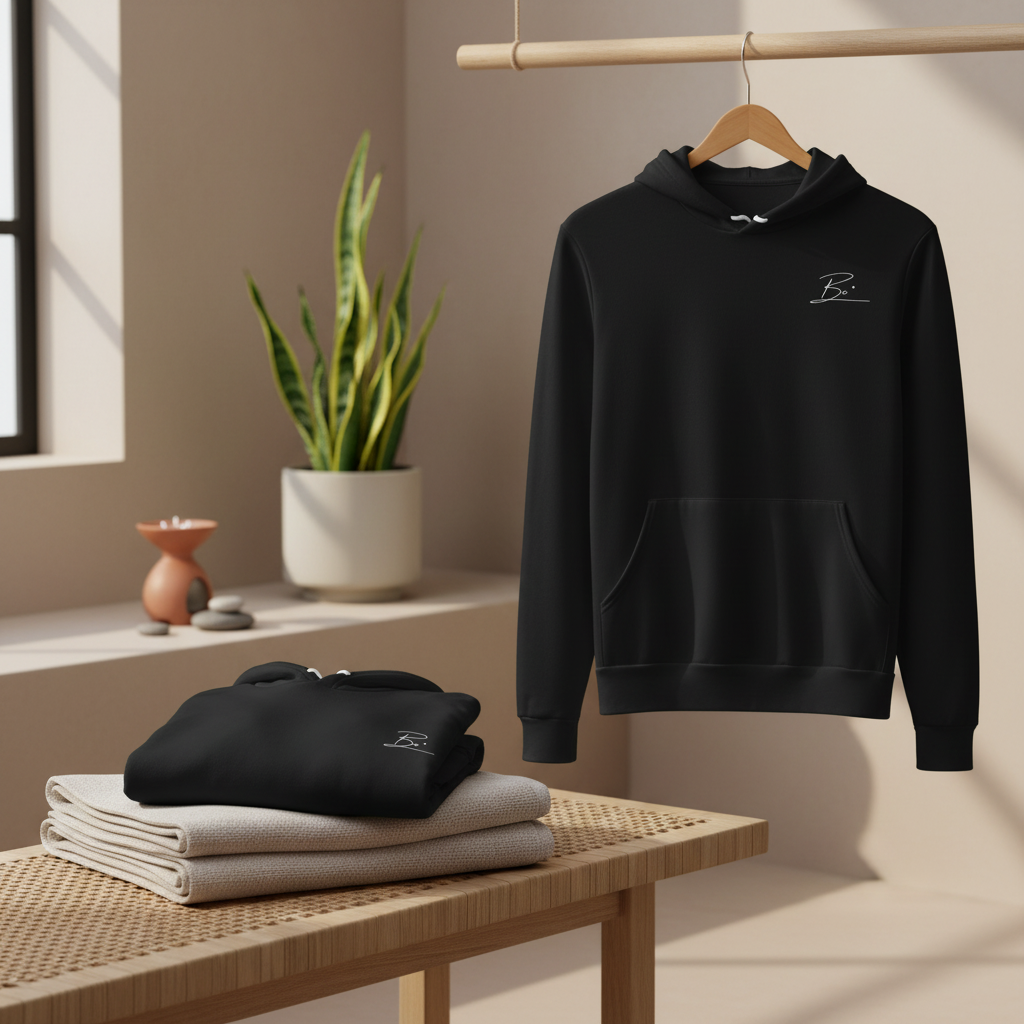 Be. right here, right now. (unisex hoodie)