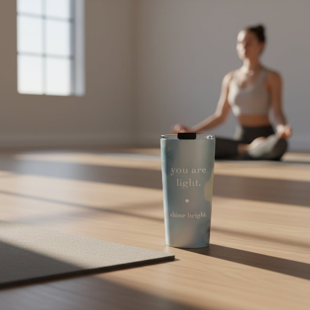 Be. you are light. (stainless steel tumbler)