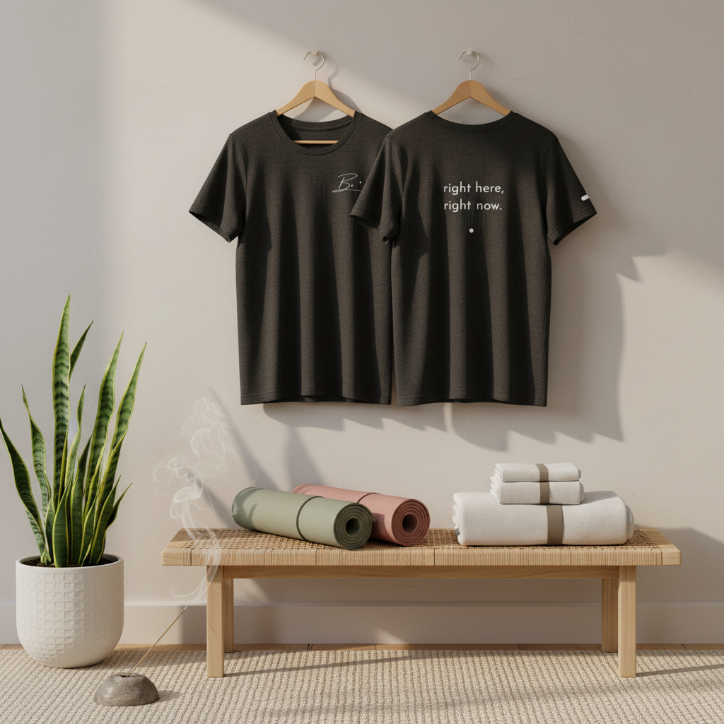 Be. right here, right now. (unisex tee)