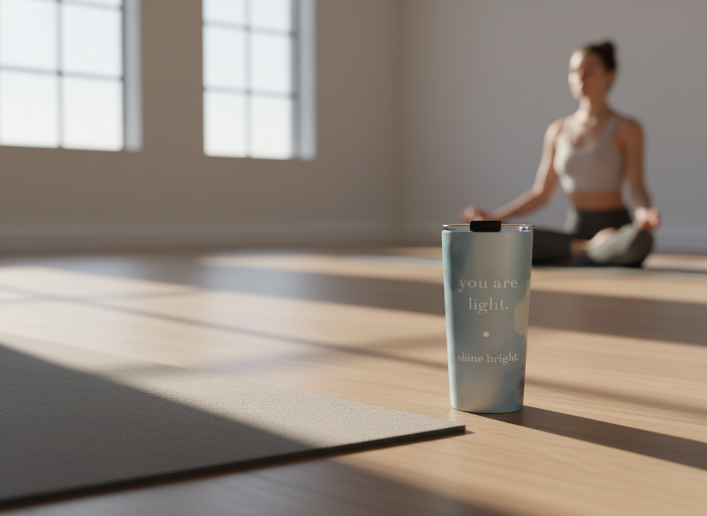 Be. you are light. (stainless steel tumbler)