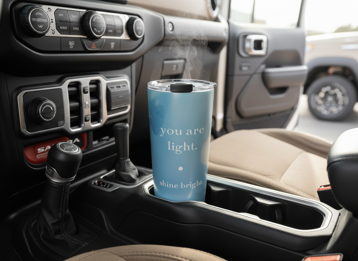 Be. you are light. (stainless steel tumbler)